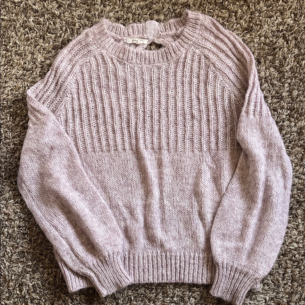 Maurices Medium Light Purple Crew Neck Sweater